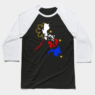 Philippine Map Baseball T-Shirt